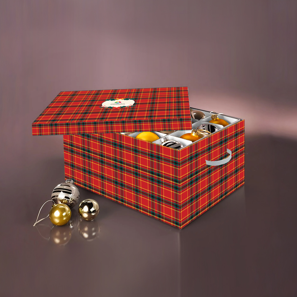 Коробка-органайзер для новорічних (різдвяних) прикрас